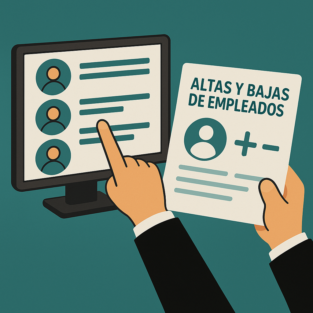 Altas y bajas de empleados